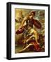 Figure of Aeneas, Details from Aeneas Defeats Turnus-Luca Giordano-Framed Giclee Print