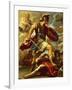 Figure of Aeneas, Details from Aeneas Defeats Turnus-Luca Giordano-Framed Giclee Print