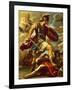 Figure of Aeneas, Details from Aeneas Defeats Turnus-Luca Giordano-Framed Giclee Print