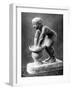 Figure of an Ancient Egyptian Brewer Pressing Out Fermented Bread in a Basket, C1910-null-Framed Giclee Print