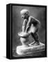 Figure of an Ancient Egyptian Brewer Pressing Out Fermented Bread in a Basket, C1910-null-Framed Stretched Canvas