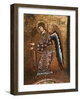 Figure of An Angel from 12th century Byzantine Mosaic on Cupola of the Martorana Church in Palermo-null-Framed Photographic Print