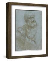 Figure of an Apostle, c.1495-Leonardo Da Vinci-Framed Giclee Print