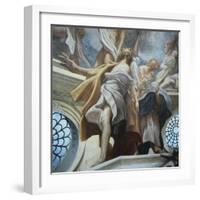 Figure of Apostle, Detail of Frescoes of Dome of Parma Cathedral-Antonio Allegri Da Correggio-Framed Giclee Print