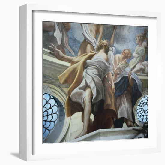 Figure of Apostle, Detail of Frescoes of Dome of Parma Cathedral-Antonio Allegri Da Correggio-Framed Giclee Print