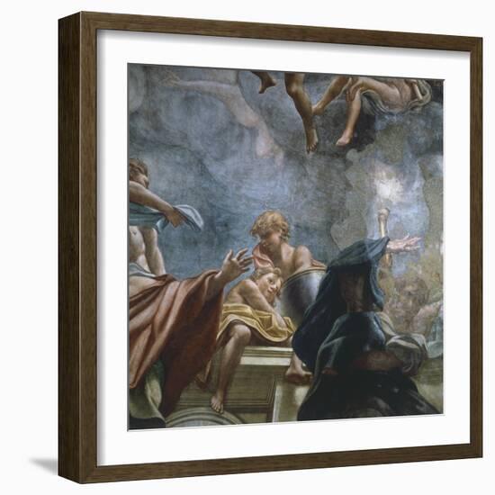 Figure of Apostle, Detail of Frescoes of Dome of Parma Cathedral-Antonio Allegri Da Correggio-Framed Giclee Print