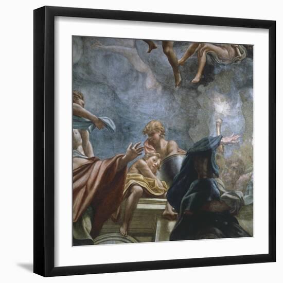 Figure of Apostle, Detail of Frescoes of Dome of Parma Cathedral-Antonio Allegri Da Correggio-Framed Giclee Print