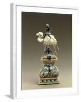 Figure of Camel Made from Baroque Pearls-null-Framed Photographic Print