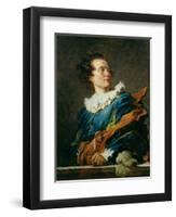 Figure of Fantasy: Portrait of the Abbot of Saint-Non 1769-Jean-Honoré Fragonard-Framed Giclee Print