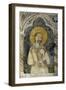 Figure of Female of Facade of Monastery of St Scholastica, Subiaco, Italy-null-Framed Giclee Print