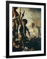 Figure of Gavroche, Detail from Liberty Leading People, 28 July 1830, C.1830-31-Eugene Delacroix-Framed Giclee Print