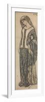 Figure of Guinevere-William Morris-Framed Giclee Print