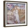 Figure of Male Between Angel and Demon Fresco in Chapel of Angels in Monastery of St Scholastica-null-Framed Giclee Print