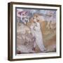 Figure of Male Between Angel and Demon Fresco in Chapel of Angels in Monastery of St Scholastica-null-Framed Giclee Print