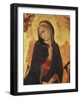 Figure of Mary, Detail of the Annunciation with St Ansano and St Massima, 1333-Simone Martini-Framed Giclee Print