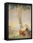 Figure of Peasant-Giambattista Tiepolo-Framed Stretched Canvas