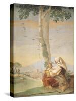 Figure of Peasant-Giambattista Tiepolo-Stretched Canvas