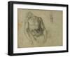 Figure of the Dead Christ and Two Studies of the Right Arm-Michelangelo Buonarroti-Framed Giclee Print