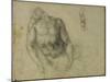 Figure of the Dead Christ and Two Studies of the Right Arm-Michelangelo Buonarroti-Mounted Giclee Print