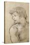 Figure of Young Man Study for Golden Age-Pietro da Cortona-Stretched Canvas