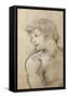 Figure of Young Man Study for Golden Age-Pietro da Cortona-Framed Stretched Canvas