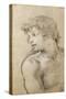 Figure of Young Man Study for Golden Age-Pietro da Cortona-Stretched Canvas