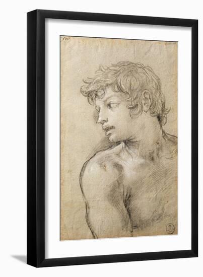 Figure of Young Man Study for Golden Age-Pietro da Cortona-Framed Giclee Print