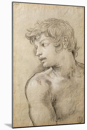 Figure of Young Man Study for Golden Age-Pietro da Cortona-Mounted Giclee Print