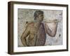 Figure of Youngster, Detail of Mosaic from Carthage-null-Framed Giclee Print