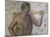Figure of Youngster, Detail of Mosaic from Carthage-null-Mounted Giclee Print