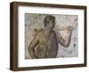 Figure of Youngster, Detail of Mosaic from Carthage-null-Framed Giclee Print