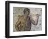 Figure of Youngster, Detail of Mosaic from Carthage-null-Framed Giclee Print
