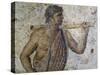 Figure of Youngster, Detail of Mosaic from Carthage-null-Stretched Canvas