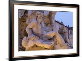 Figure Representing the River Ganges on Bernini's Fountain of the Four Rivers-Stuart Black-Framed Photographic Print