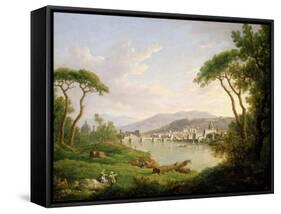 Figure Seated on the Banks of the Arno-William Marlow-Framed Stretched Canvas