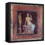 Figure Sitting Near an Herme, 25 A.D. Palazzo Massimo, Rome, Italy-null-Framed Stretched Canvas