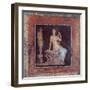 Figure Sitting Near an Herme, 25 A.D. Palazzo Massimo, Rome, Italy-null-Framed Art Print