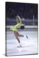 Figure Skater Peggy Fleming Competing in the Olympics-Art Rickerby-Stretched Canvas