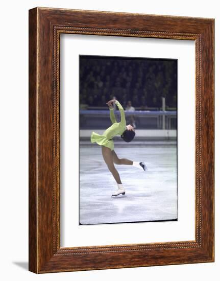 Figure Skater Peggy Fleming Competing in the Olympics-Art Rickerby-Framed Photographic Print