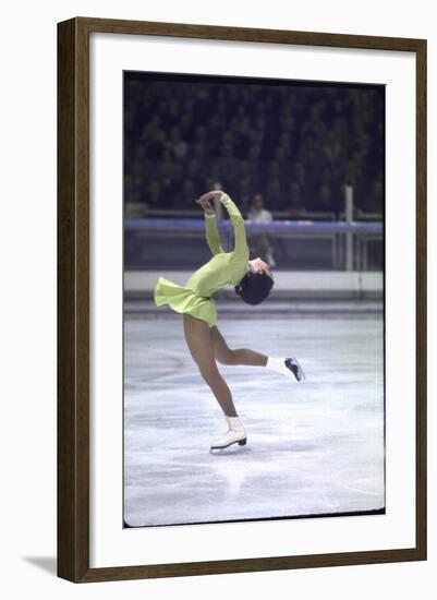 Figure Skater Peggy Fleming Competing in the Olympics-Art Rickerby-Framed Photographic Print