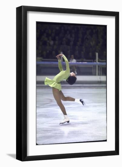 Figure Skater Peggy Fleming Competing in the Olympics-Art Rickerby-Framed Photographic Print