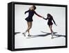 Figure Skaters-null-Framed Stretched Canvas