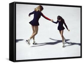 Figure Skaters-null-Framed Stretched Canvas