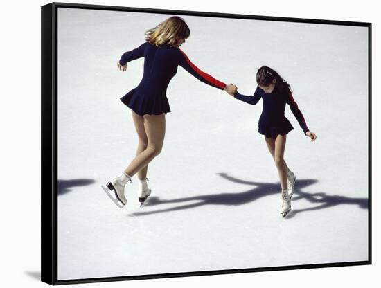 Figure Skaters-null-Framed Stretched Canvas