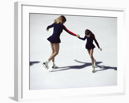 Figure Skaters-null-Framed Photographic Print