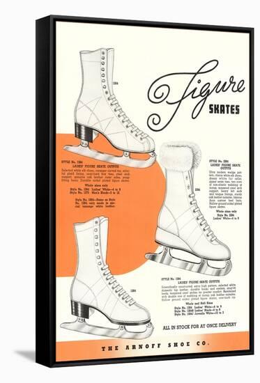 Figure Skates-null-Framed Stretched Canvas