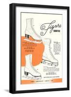 Figure Skates-null-Framed Art Print