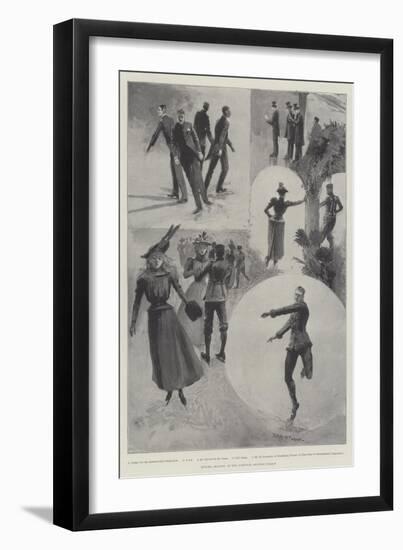 Figure-Skating at the National Skating Palace-Henry Charles Seppings Wright-Framed Giclee Print