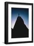 Figure Standing on a Mountain-DLILLC-Framed Photographic Print