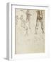 Figure Studies and Nudes for the Battle of Anghiari-Leonardo da Vinci-Framed Giclee Print